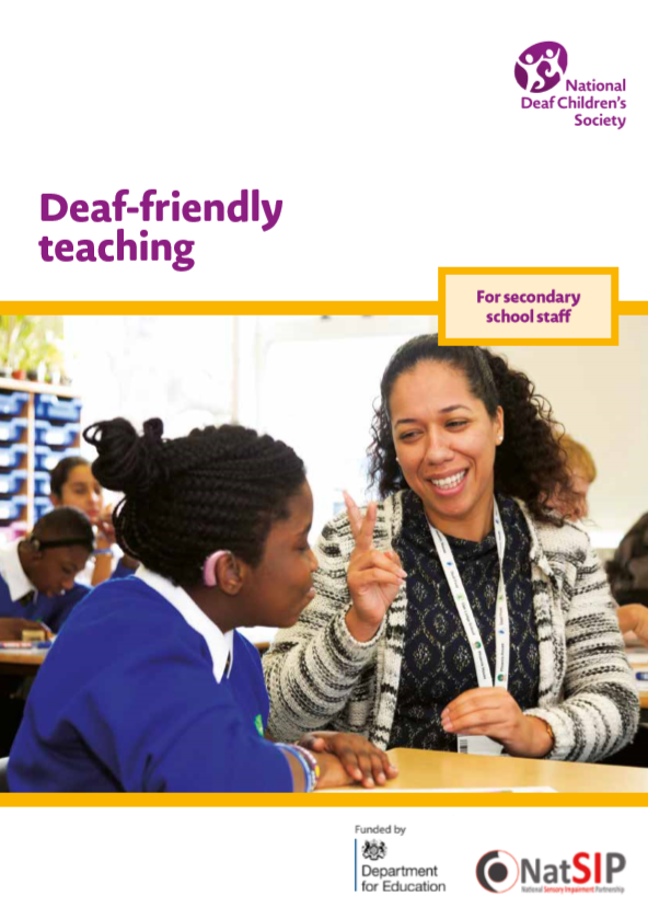 Deaf-friendly teaching: For secondary school staff