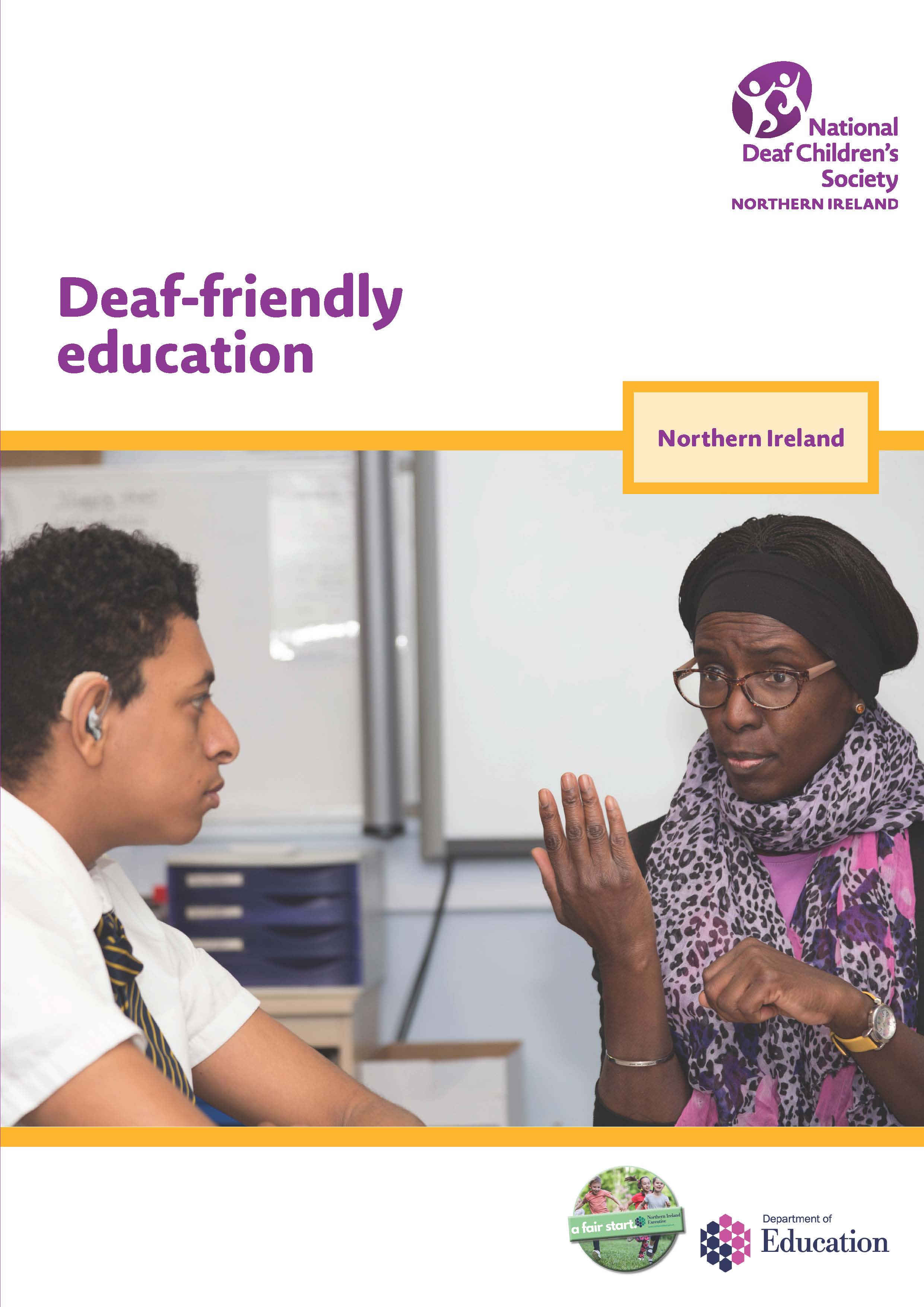 Deaf-friendly education: Northern Ireland