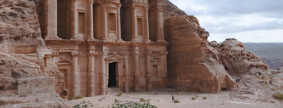 Petra historic ruins in Jordan 