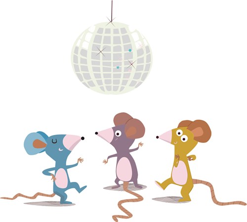 Mice at a disco