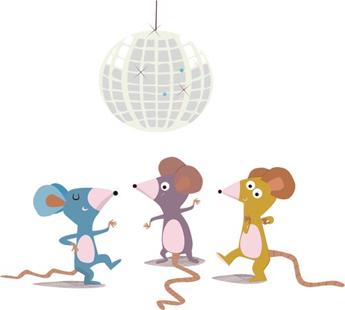 Mice at a disco