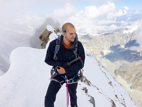 Man on a mountain