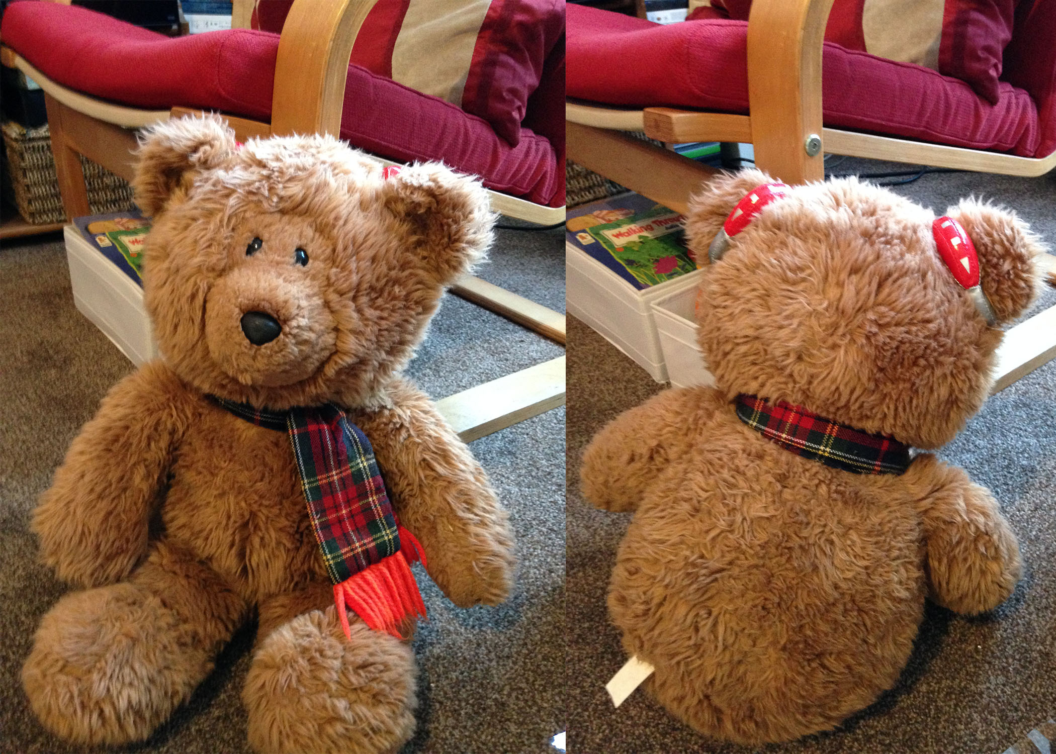 Teddy Bear Gift Present HAPPY BIRTHDAY ISLA Cute Soft Cuddly NEW 