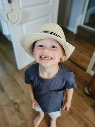 Boy wearing hat