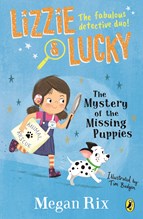 Cover of Lizzie and Lucky: The Mystery of the Missing Puppies