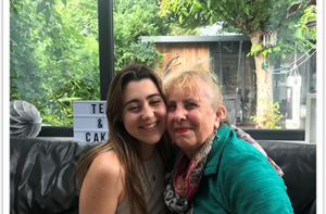 Cilla with her granddaughter, India