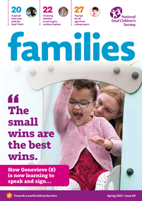 Front cover of magazine with girl and mum