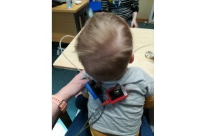Lucas (10 months) being assessed for cochlear implants