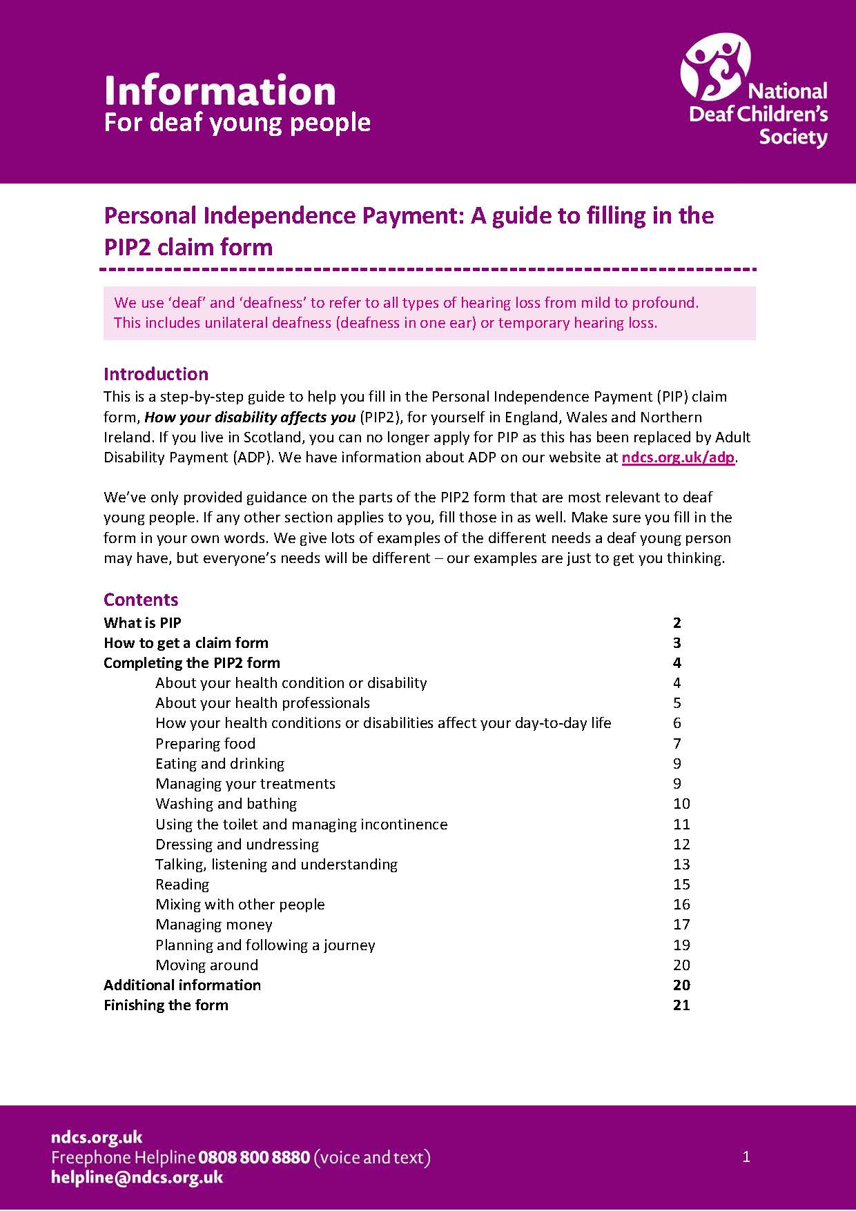 Personal Independence Payment: A guide to filling in the PIP2 form